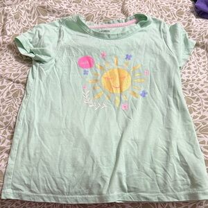 Crown Kids Light Green Sunburst Tee